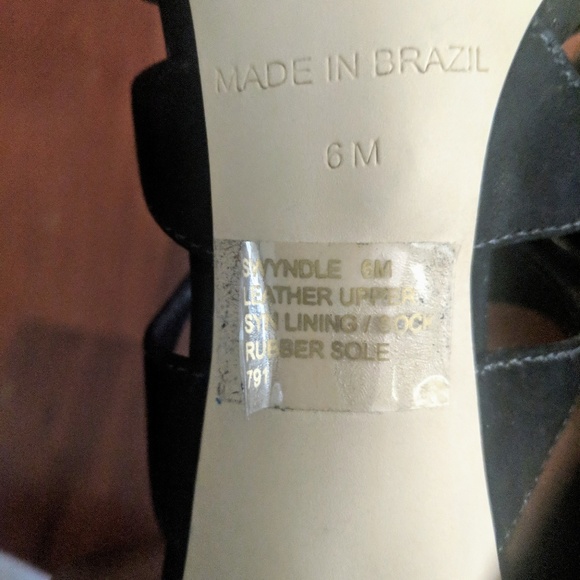 Steve Madden Swyndle Black Cutout Heels - Picture 3 of 5